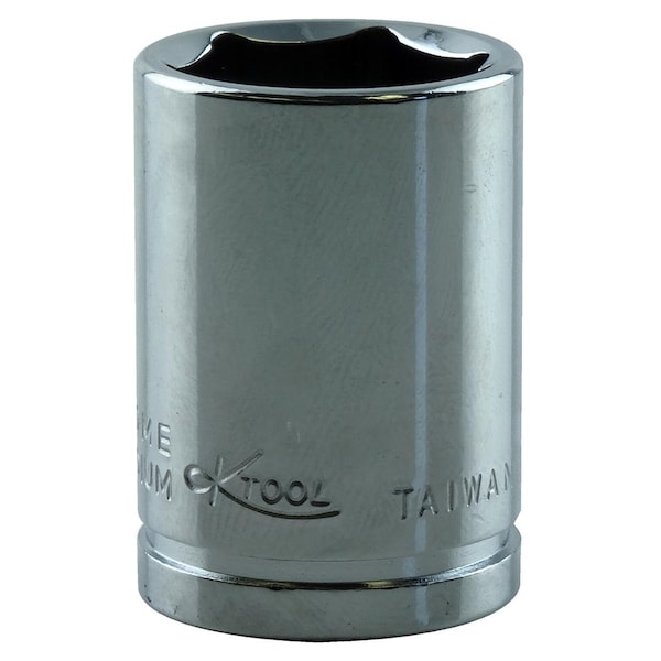 K-Tool International 3/8" Drive, 12mm Metric Socket, 6 Points, Standard 6Pt, Chrome Socket 12mm, 3/8"Dr KTI-27112 - main